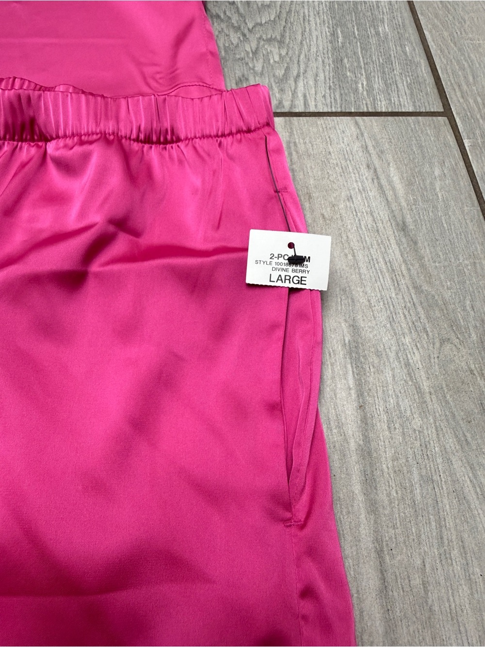 I.N.C. Women's Short PJ Set in Hot Pink Size Large - Picture 5 of 13